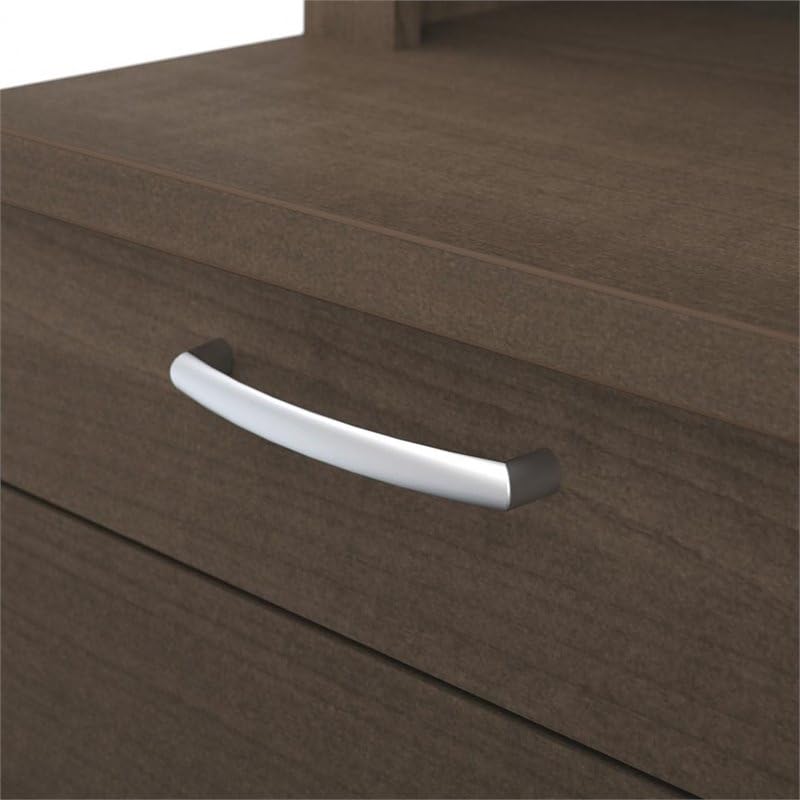 Modern Contemporary U-Shaped Wood Computer Desk with Hutch