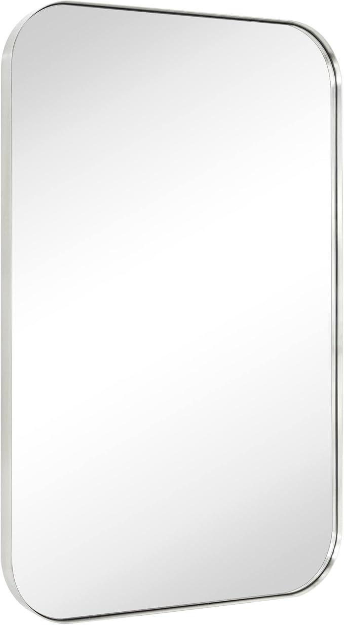 Oil Rubbed Bronze Rounded Rectangle Bathroom Vanity Wall Mirror