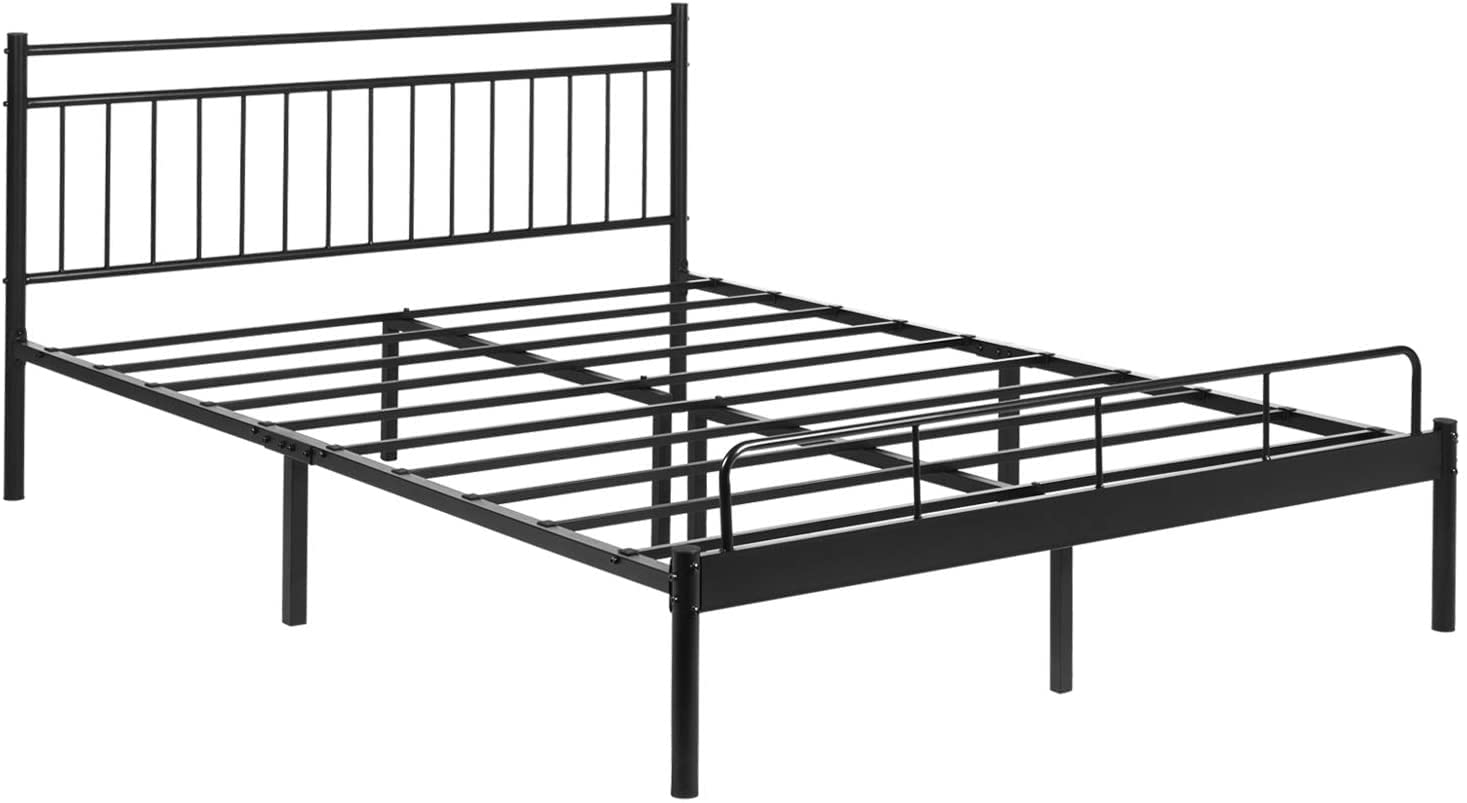 Luna Metal Modern Bed Frame with Storage Space for Kids, Teens, Bedroom