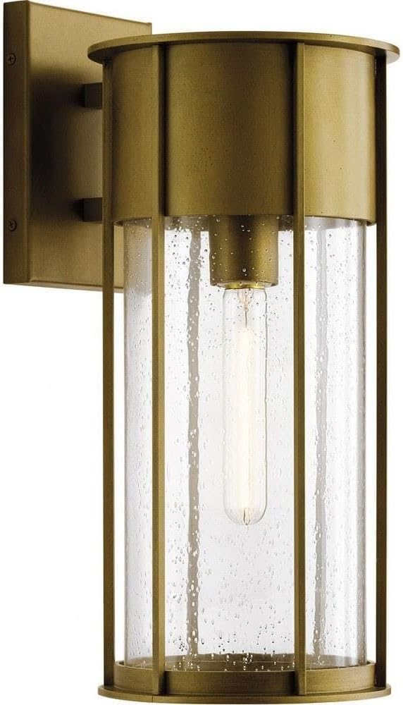 Camillo 15 Inch 1 Light Wall Light with Clear Seeded Glass in Black