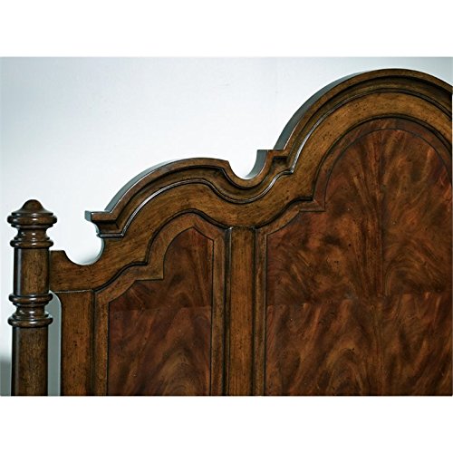 Leesburg King Poster Panel Bed in Mahogany