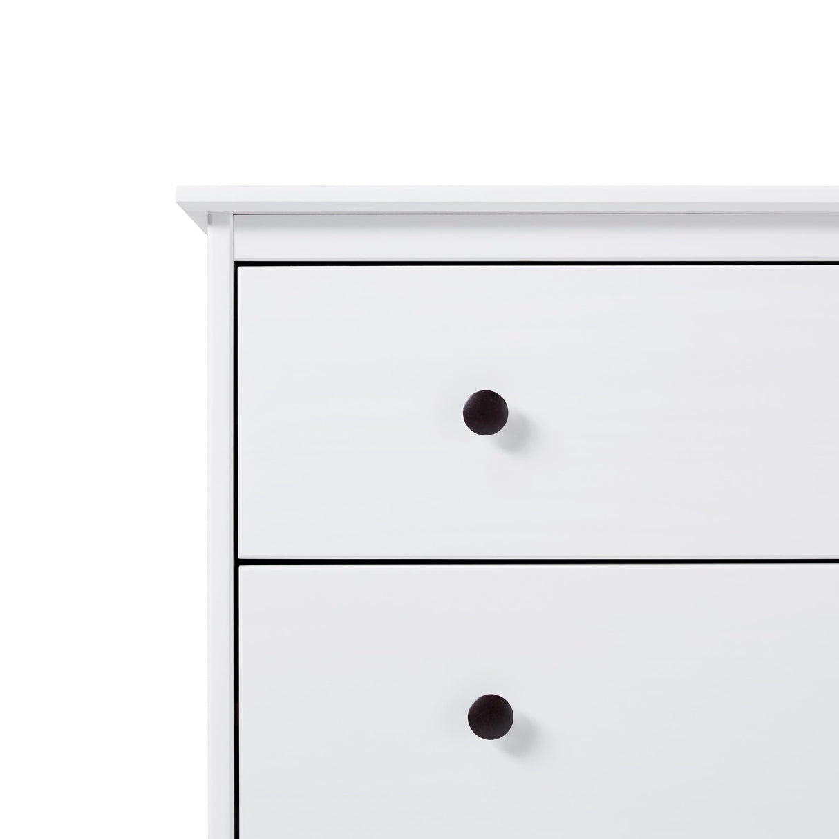 Walker Edison Modern Tall 4-Drawer Solid Wood Dresser Bedroom Storage Drawer Organizer Closet Hallway, 40 Inch, White