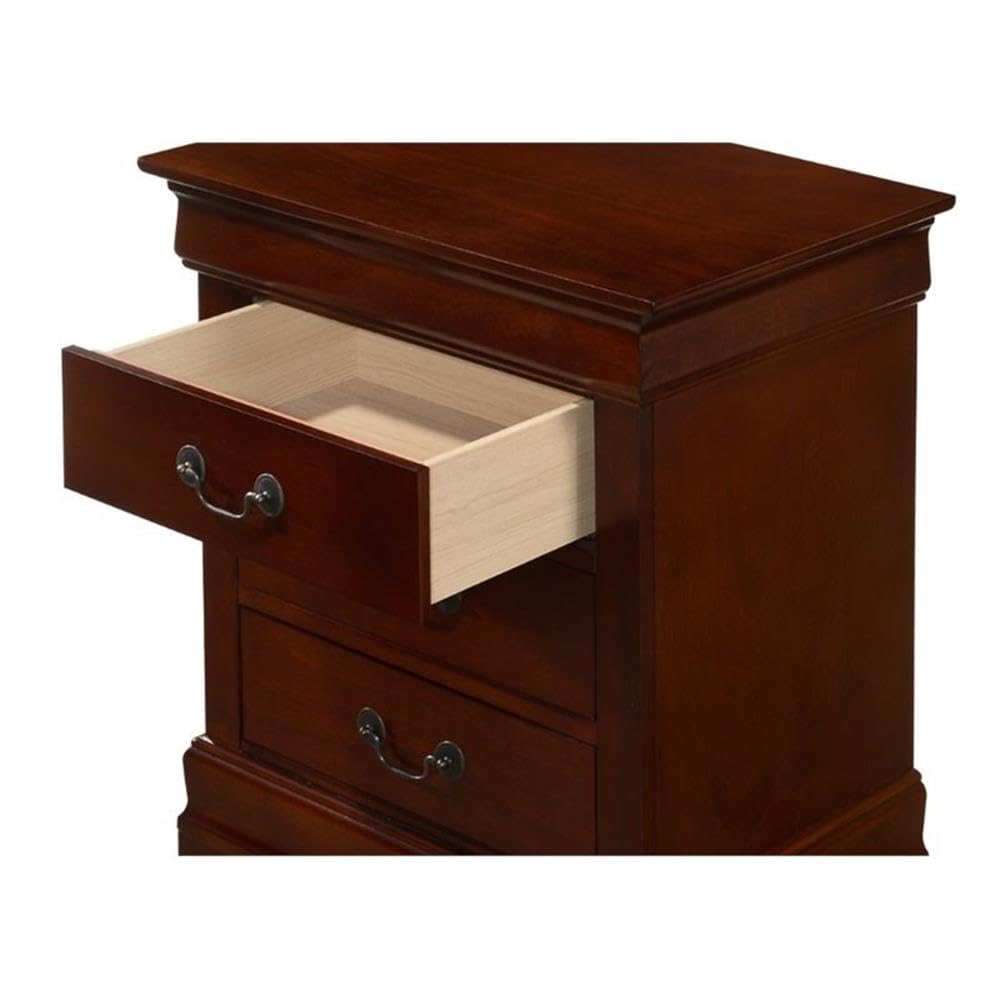 Louis Phillipe 3 Drawer Nightstand