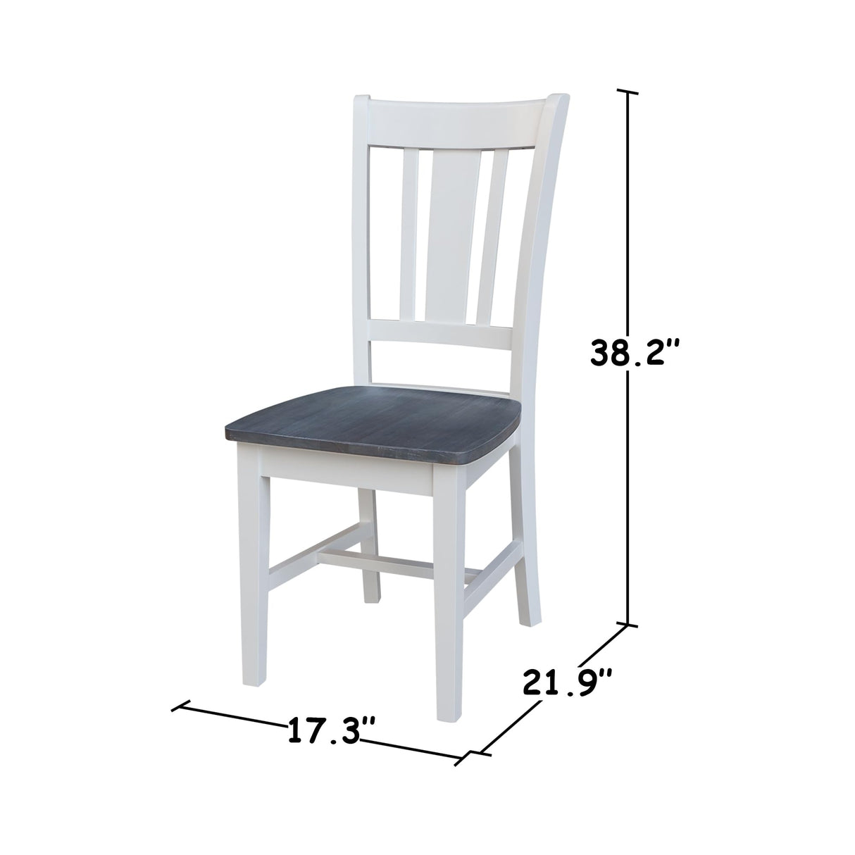 K05-42DP-C10-4 42 in. Dual Drop Leaf Table with 4 Splat Back Chairs-5 Piece Dining Set,