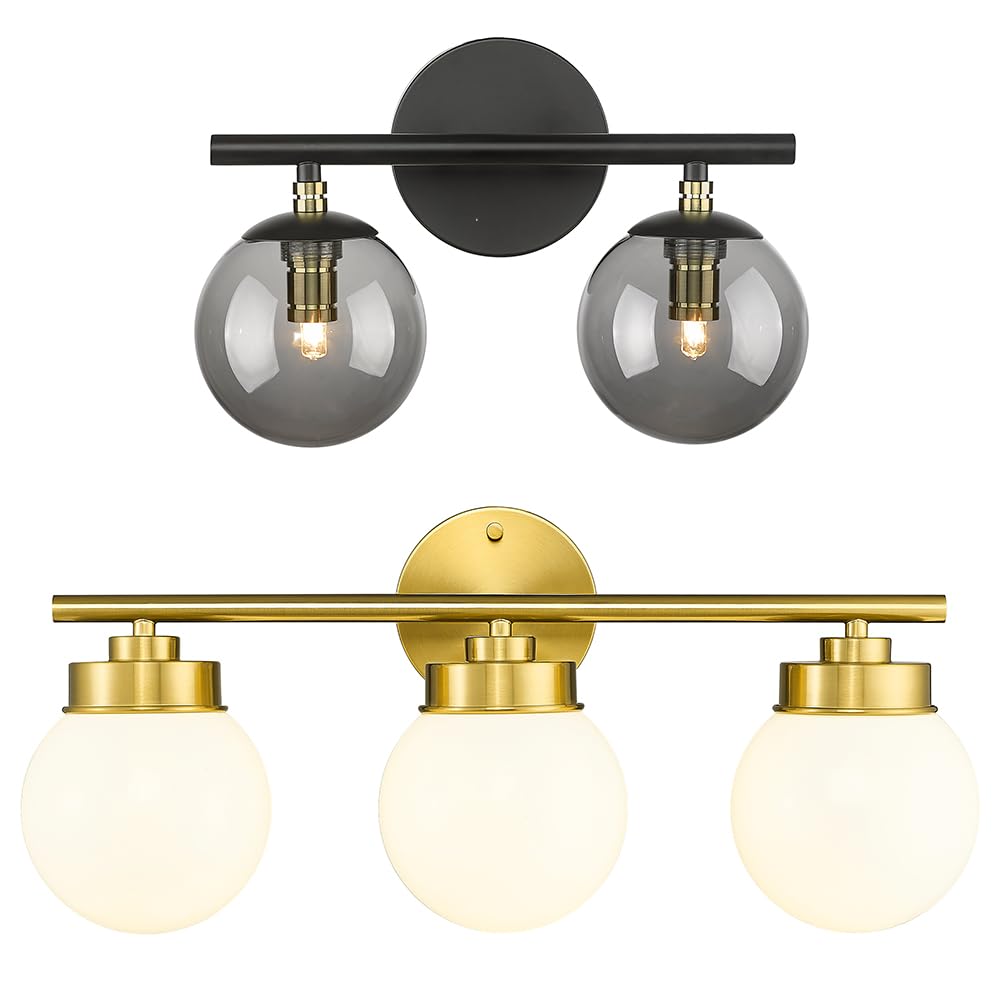 Vanity Light Fixtures Sets, Set of 2 Matching Bundle, Bathroom Light Fixtures, LMS-116