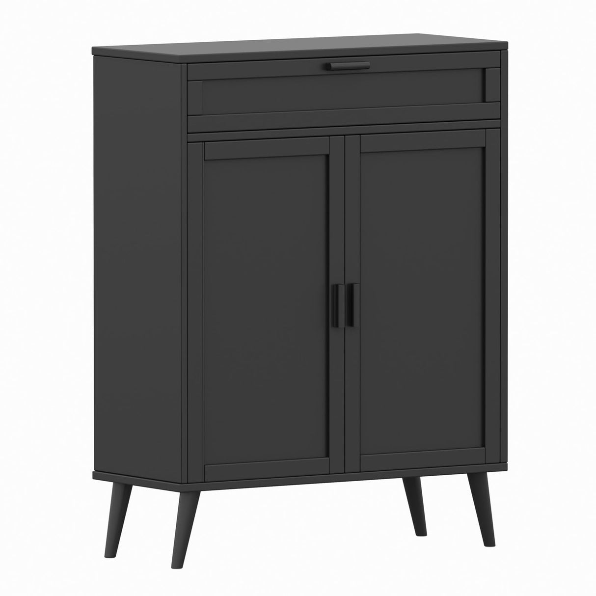 Accent Floor Storage Cabinet with 2 Doors, Bathroom Cabinet with Large Drawer