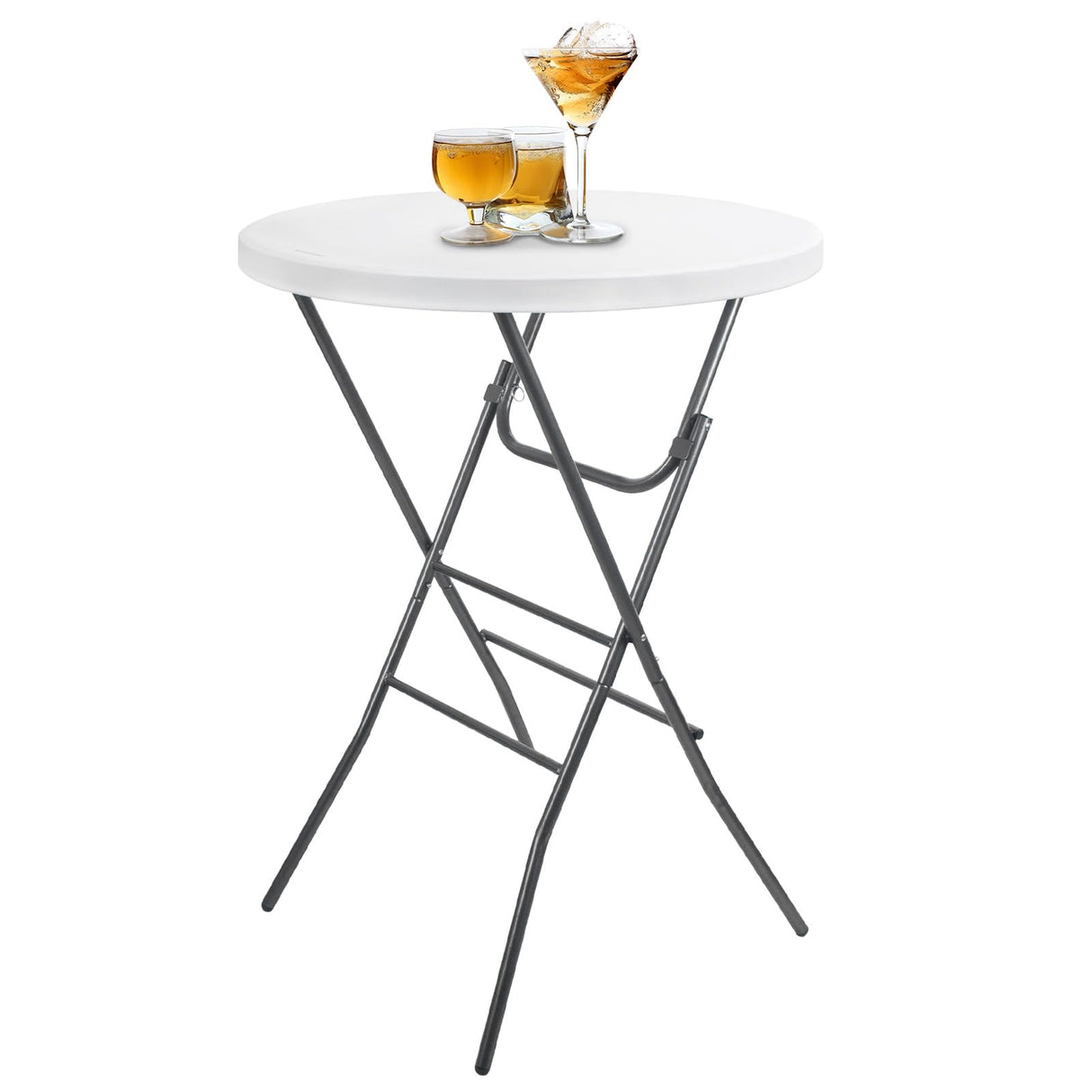 Cocktail Table 28in Hightop Table Round Folding Portable Bistro