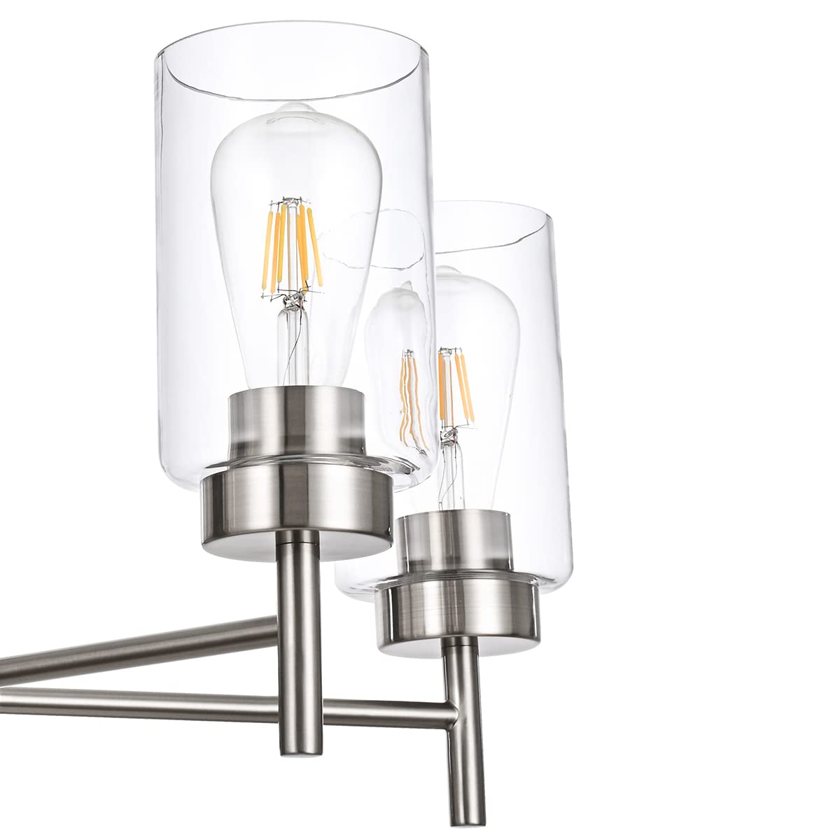 Light Farmhouse Chandelier for Dining Room Kitchen Island, Modern