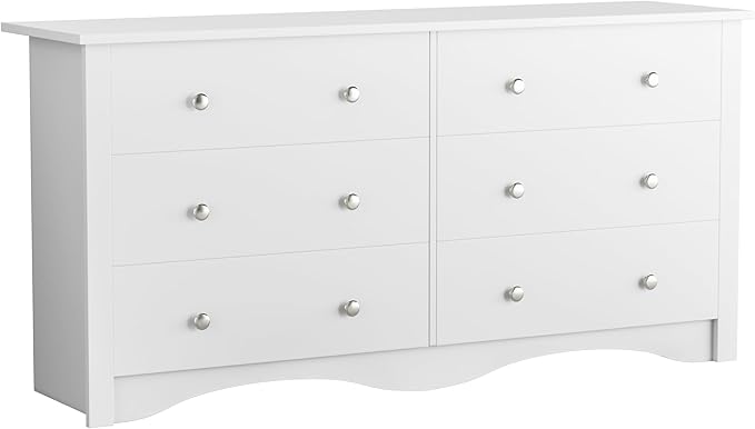 6 Drawer Dresser Chests for Bedroom, Storage Dressers Organizer with Anti-Tilt Devices