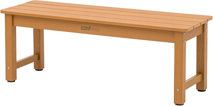 Outdoor Bench, Poly Lumber Weatherproof, 2 Person Patio Benches