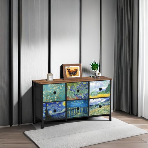 Dresser for Bedroom Van Gogh Chest of Drawers
