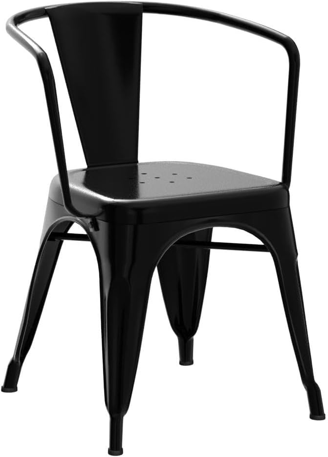 Metal Dining Chairs Set of 4 Metal Patio Chairs Metal Chairs Café Restaurant