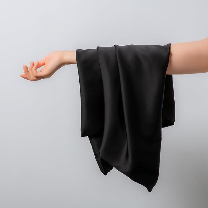 Pure Mulberry Silk Pillowcases Set of 2, Standard Size Silk Pillow Cases