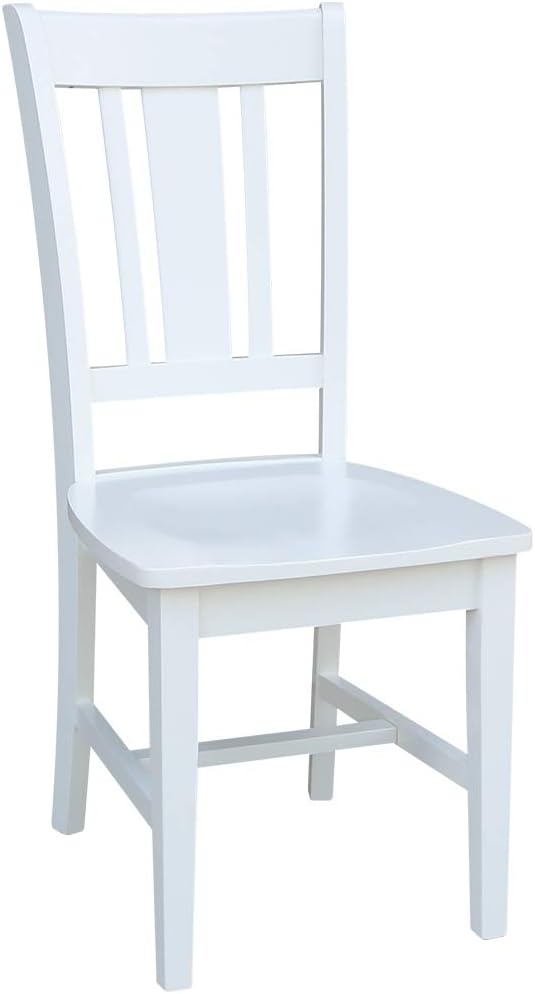 30X30 2 San Remo Chairs Dining Table, White