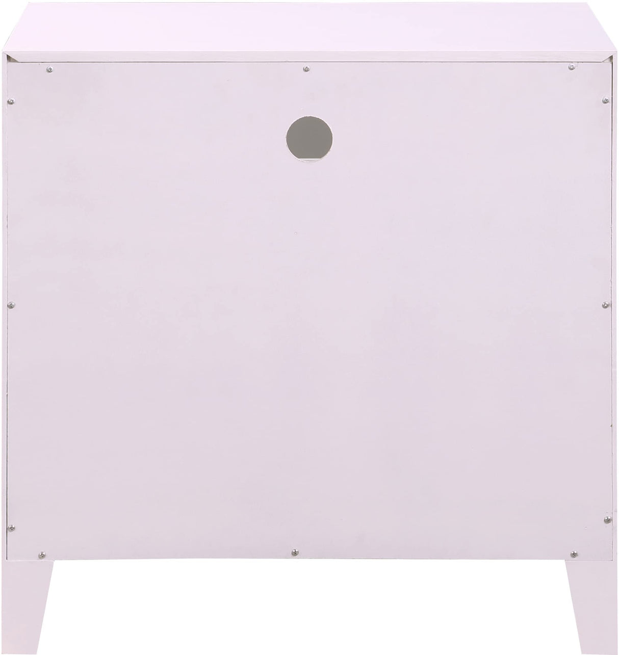 Meridian Furniture Bowtie Collection Modern | Contemporary Nightstand, 26" W x 18" D x 26" H, Pink