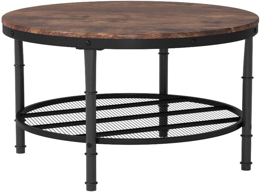 Round Coffee Tables Living Room, 31.5" Round Coffee Table