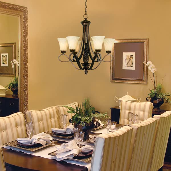 Chandelier 6 Light in Variety of Style 28.5 inches High by 27.5 inches