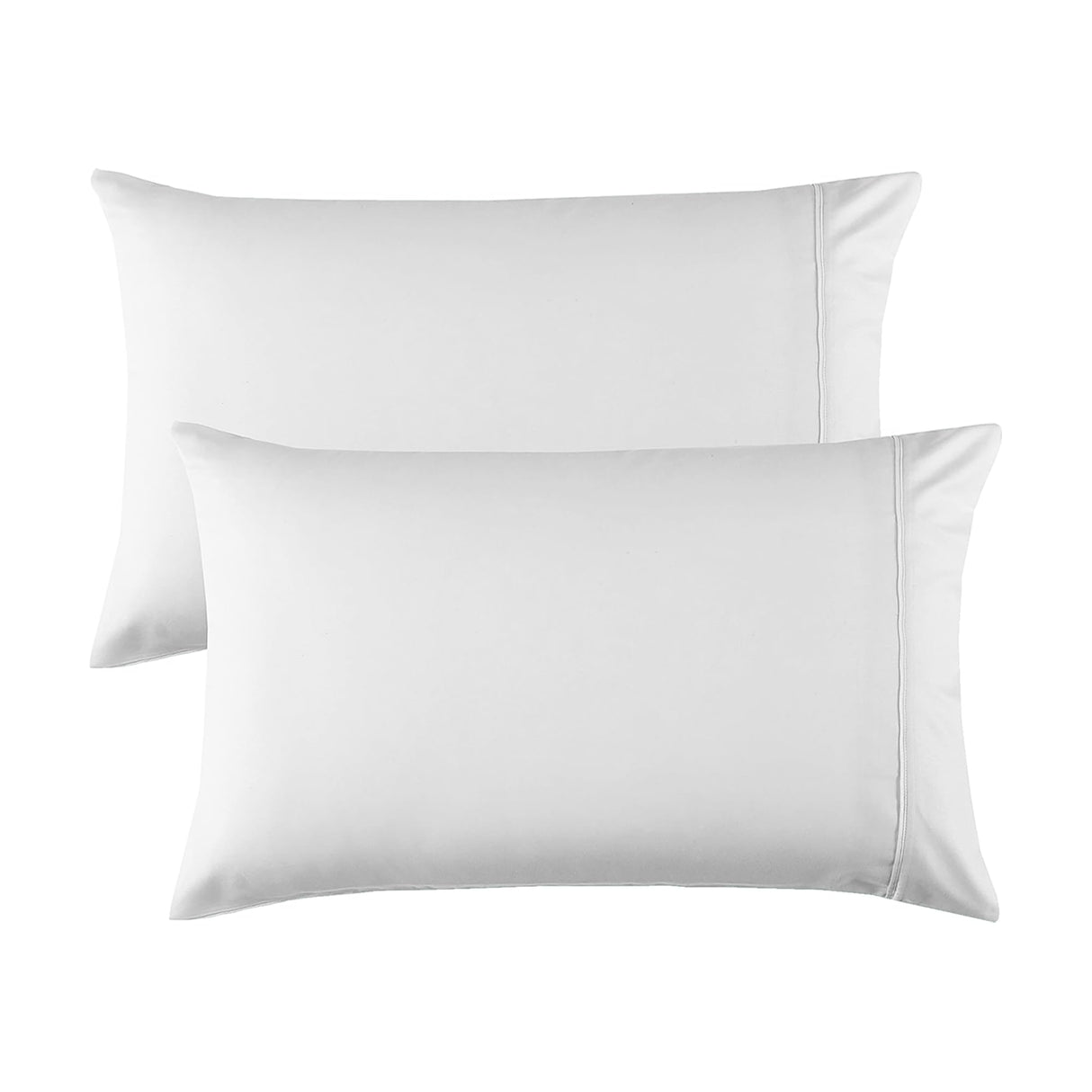 1000 Thread Count 100% Egyptian Cotton Pillow Case Set, Best King Size (20"x40") Pillowcases Sateen Weave