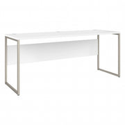 Hybrid 72W x 24D Computer Table Desk with Metal Legs in White