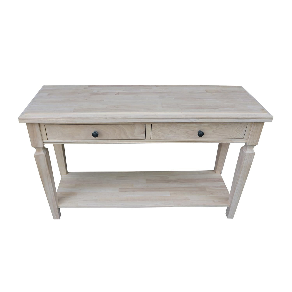 IC International Concepts Vista Console/Sofa, Unfinished Accent Table, 16D x 48W x 30H