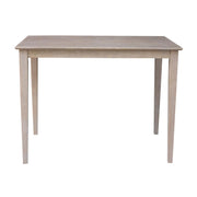 Solid Wood Top Table - Counter Height, Washed Gray Taupe