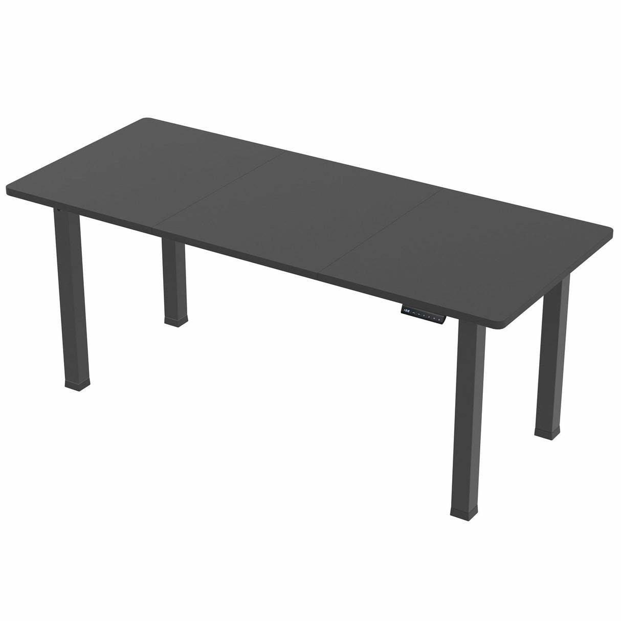 Electric Height Adjustable 71 x 30 inch Memory Stand Up Desk, Black Extra Deep Table Top