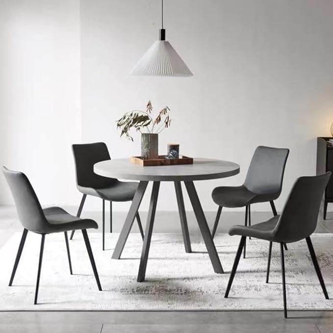 Dining Chairs Set of 4, Modern Kitchen & Dining Room Chairs, Upholstered Faux Leather