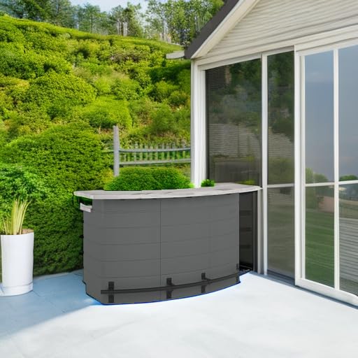 Backyard Oasis Entertainment Pull-Out Drawers and Shelving Space