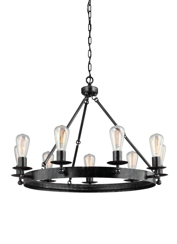 3110209-846 Ravenwood Manor Nine-Light Chandelier Hanging Modern Fixture