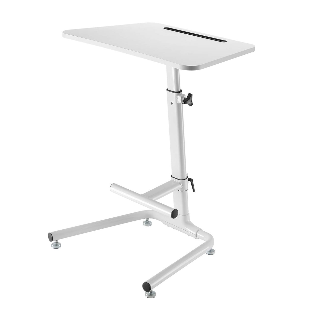 MC849 Computer Workstation Mobile Desk Stand with Footrest Height Adjustable Max