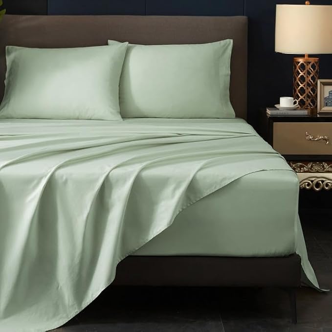 Queen Sheet Sets Fits 18"-24" in Deep Mattress -100% Cotton Queen Sheet Set