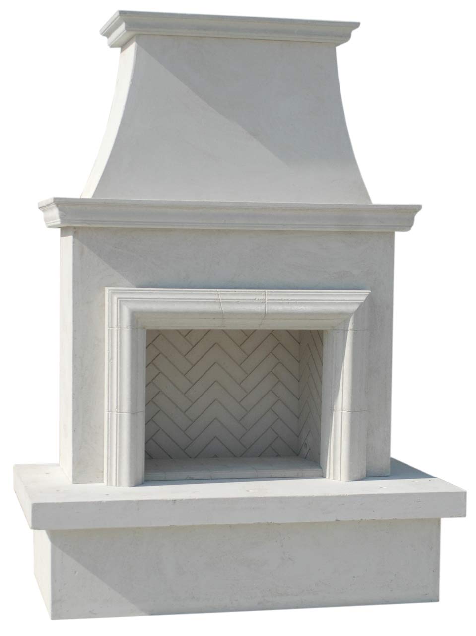 Contractor's Model with Moulding Outdoor Fireplace | American Fyre Designs (Vented) - Bircata
