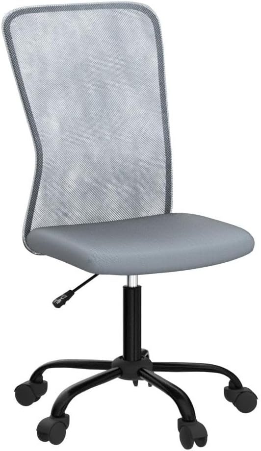 Simple Mesh Office Chair, Ergonomic Office Chair Armless Home Office Chair Adjustable
