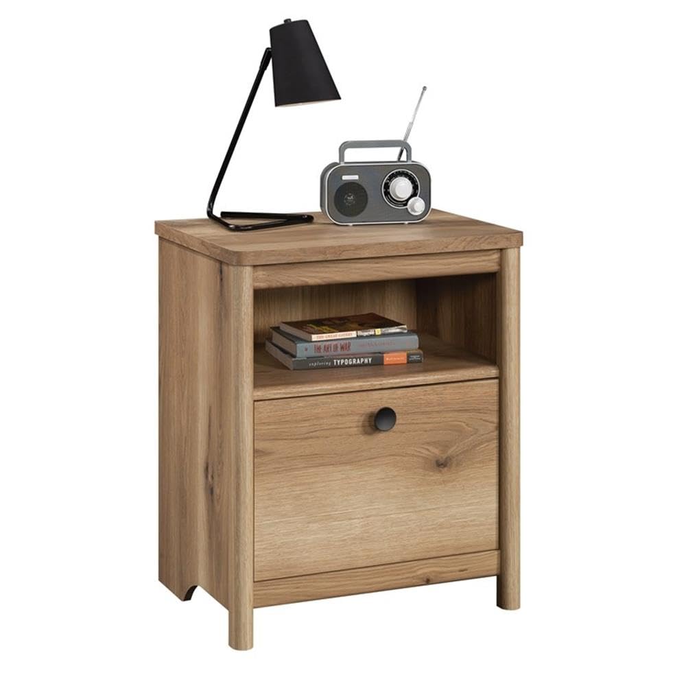 Edge Engineered Wood Night Stand in Timber Oak Finish