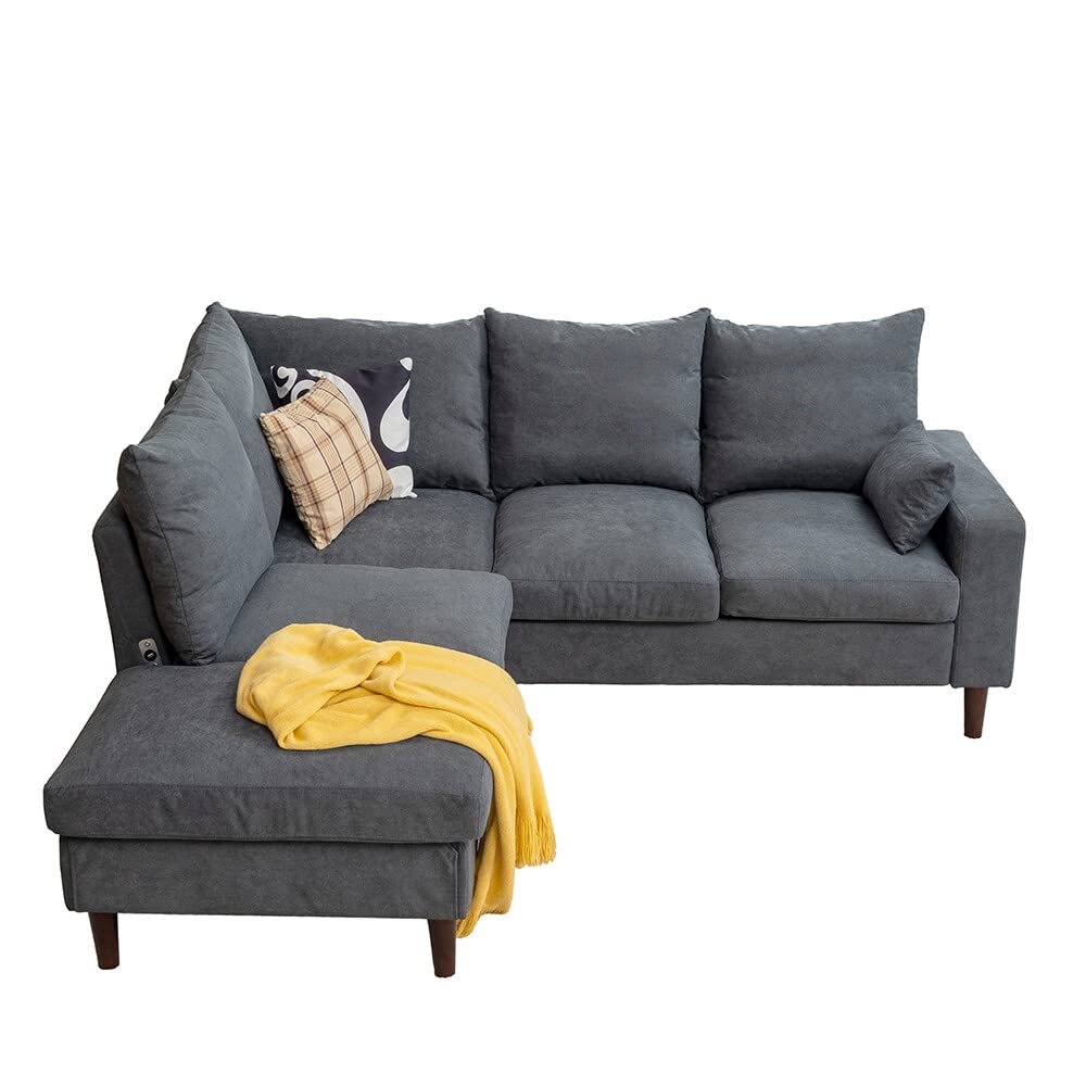 Convertible Sectional Sofa Couch, L-Shaped Corner Couch