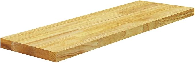 Floating Shelf Wall Mounted Solid Butcherblock Shelf 12" Depth x 60" Length x 1" Thick