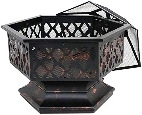 Fire Pits Outdoor Wood Burning Outdoor Fire Pits Portable Metal Fire Pit Hexagon