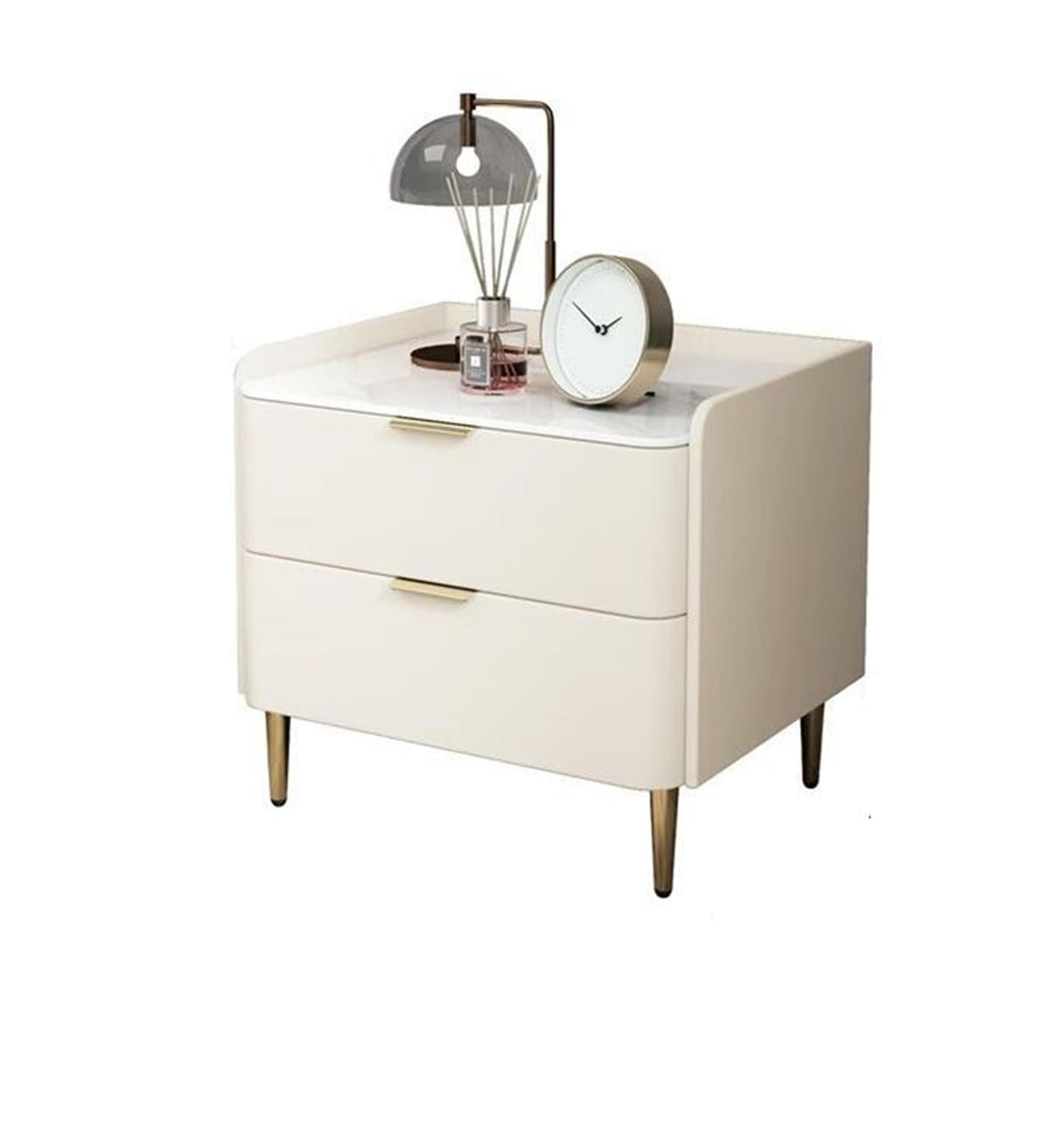 Italian Minimalist Solid Wood Bedside Cabinet