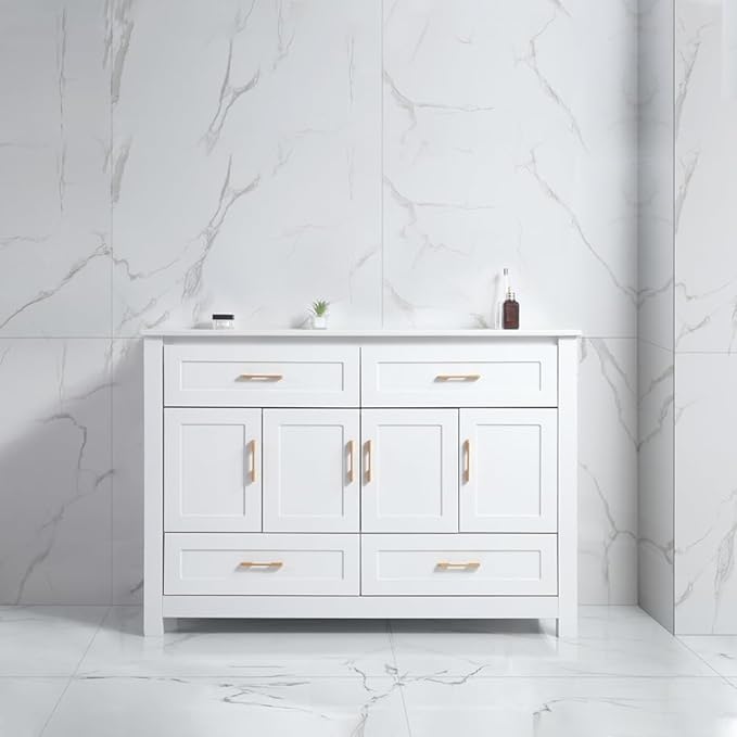 48 inch Sink Bathroom Vanity with White Top Bathroom Vanity with Sink
