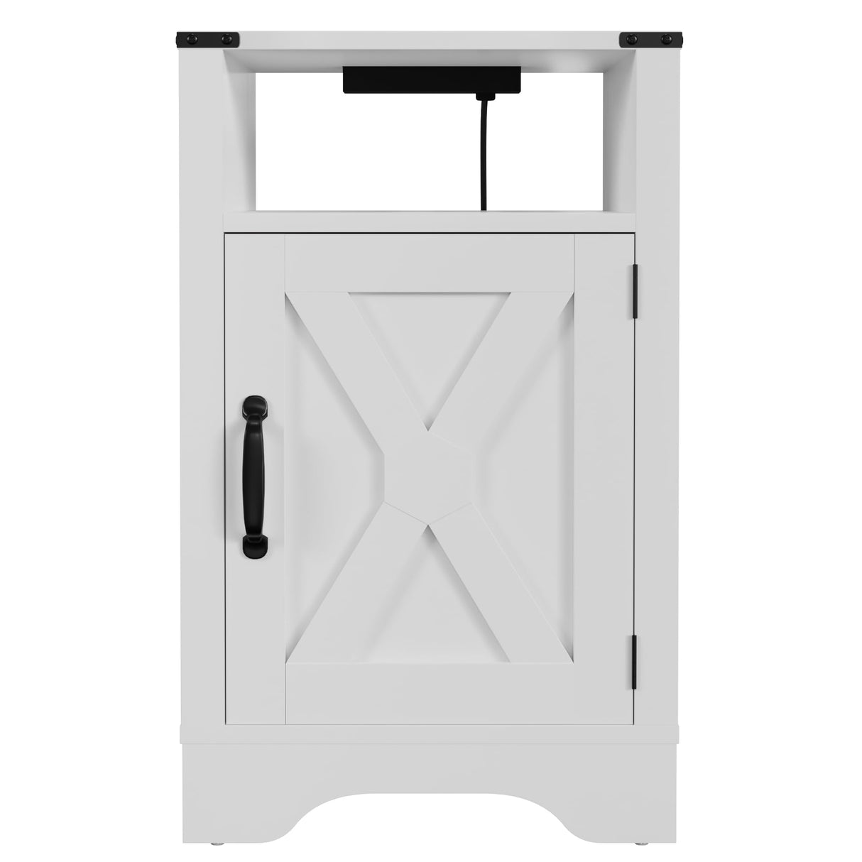 Nightstand Side Table, Wooden Rustic End Table