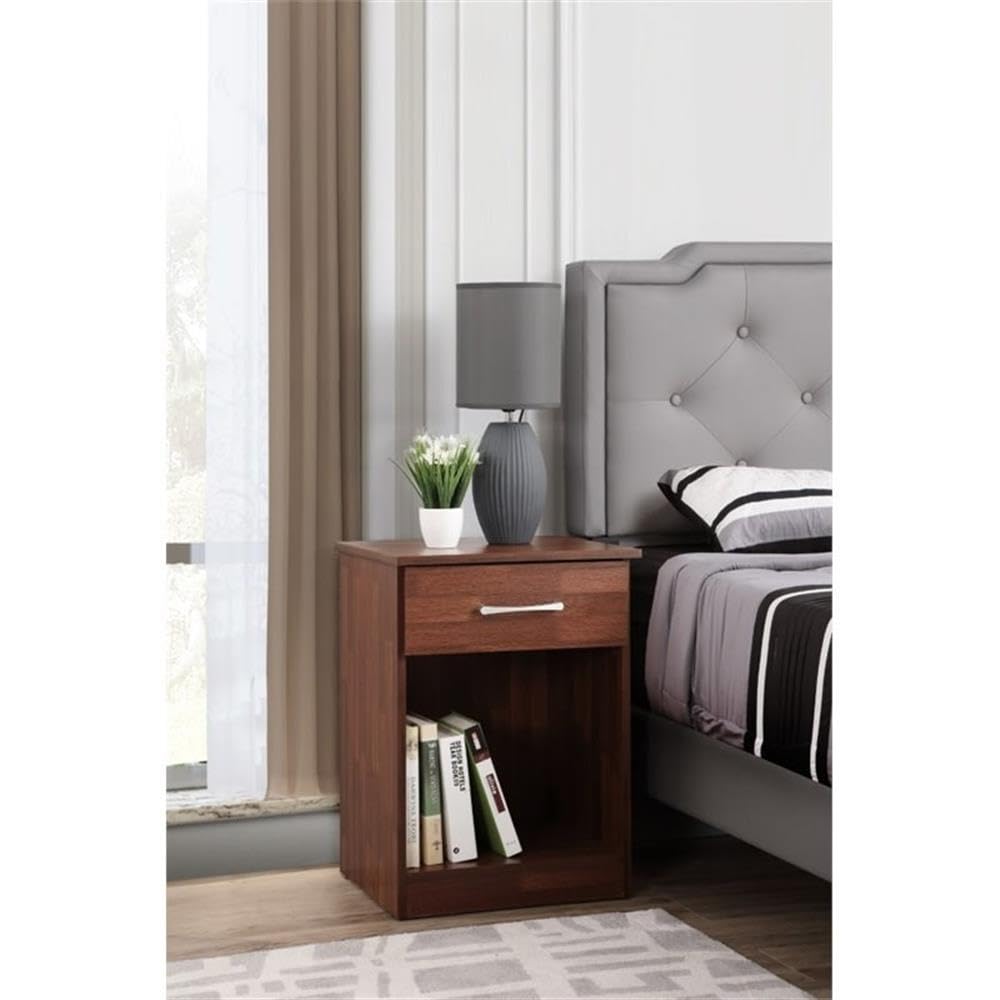 Lindsey 1 Drawer RTA Nightstand in Cherry