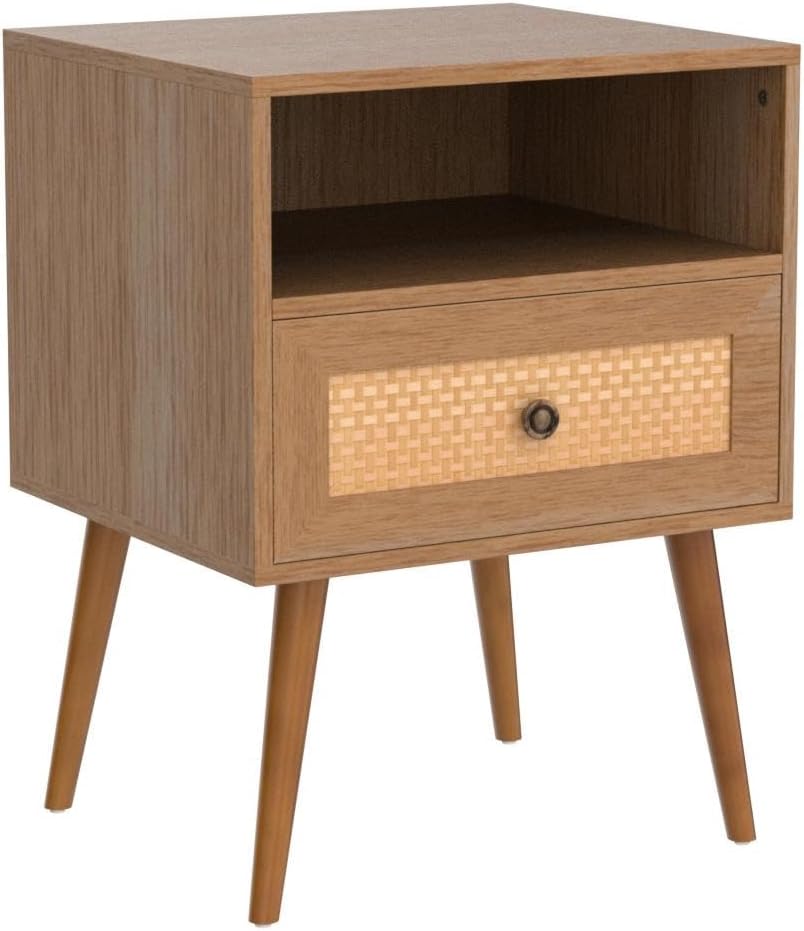 Wicker Rattan Stand, Rattan Stand with Drawer