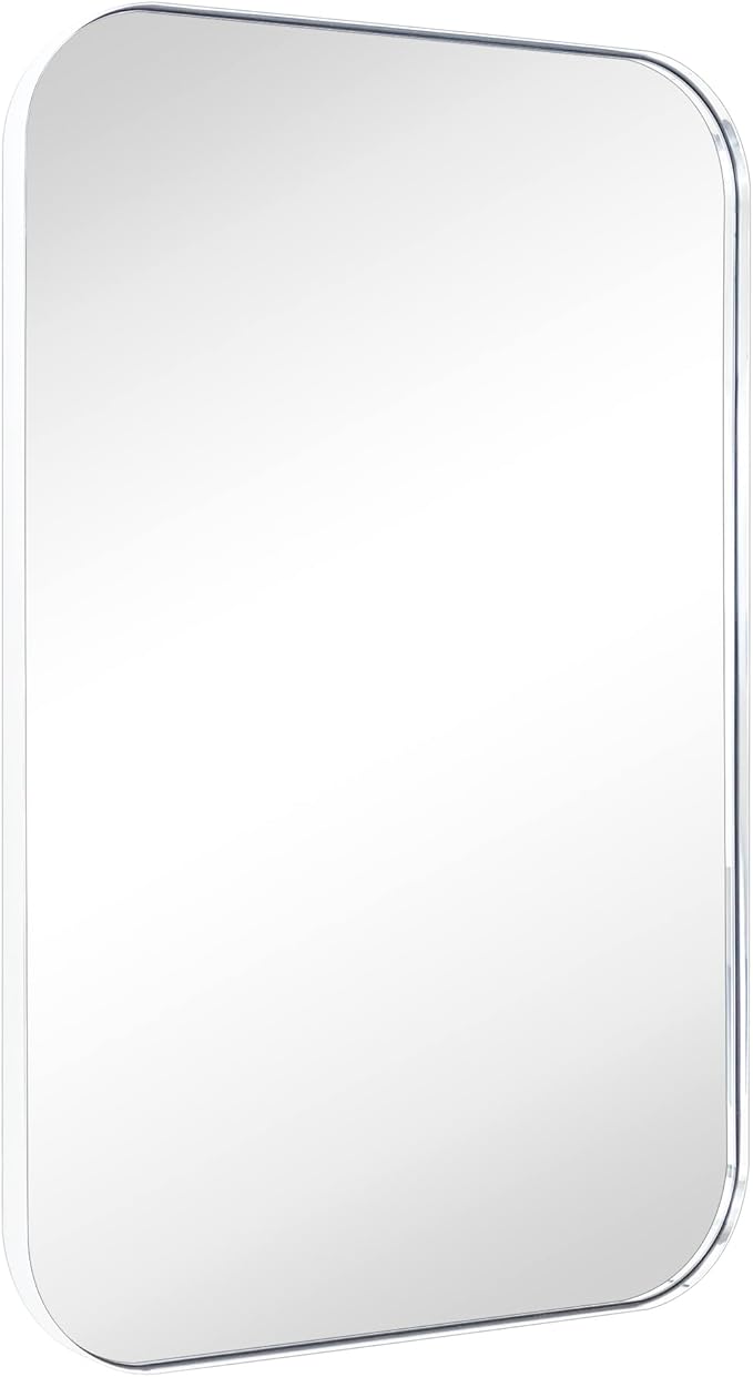 Oil Rubbed Bronze Rounded Rectangle Bathroom Vanity Wall Mirror