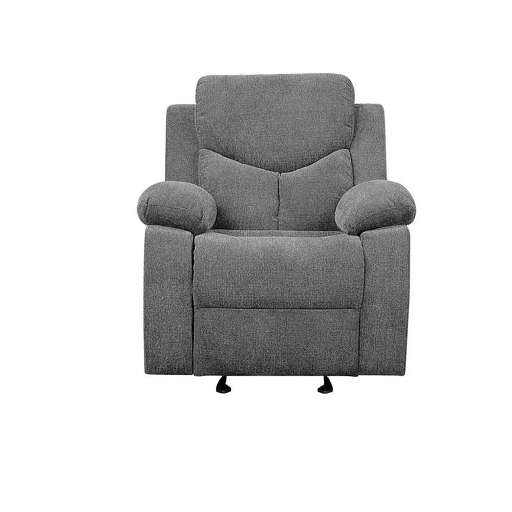 Acme Kalen Chenille Glide Recliner in Gray