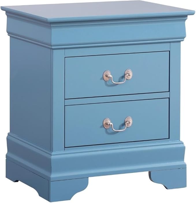 Louis Phillipe 2 Drawer Nightstand in Cherry
