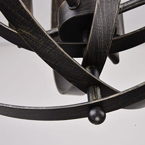 Jojospring Benita Antique Black Iron 4-Light Orb Chandelier