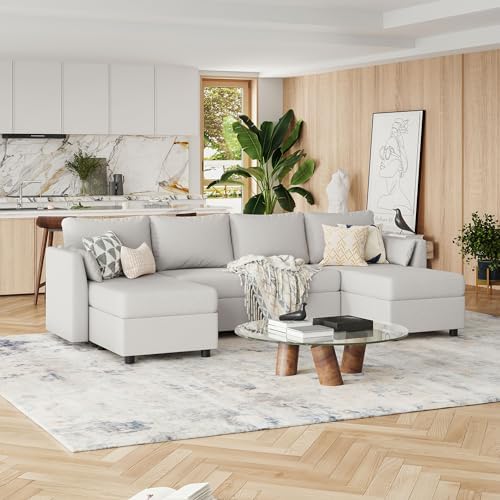 110.24" Modular Sectional Sofa, 6 Seat Modular