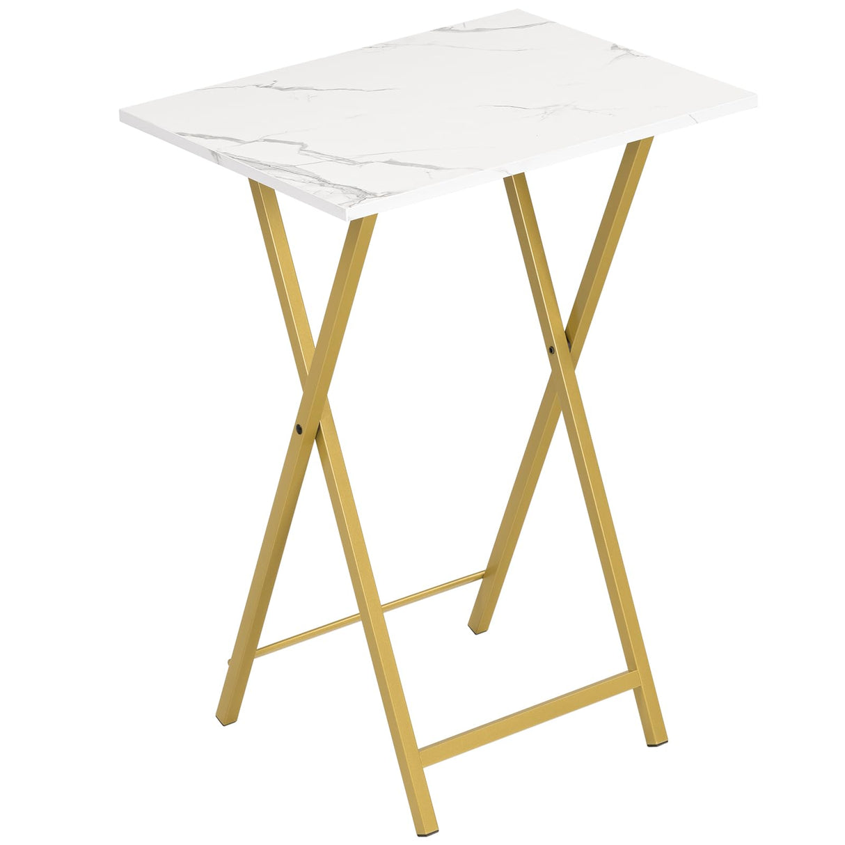 Hoobro Foldable Snack Table – Compact Sofa Side Tray for Small Spaces