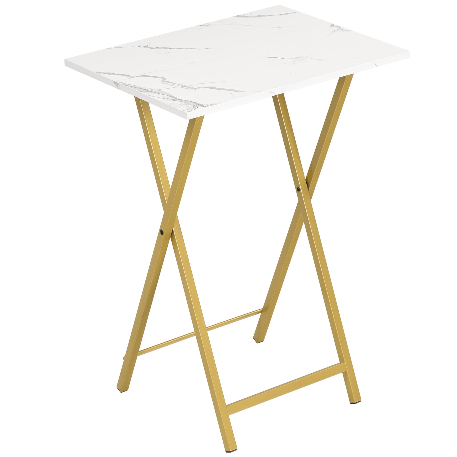 Hoobro Foldable Snack Table – Compact Sofa Side Tray for Small Spaces