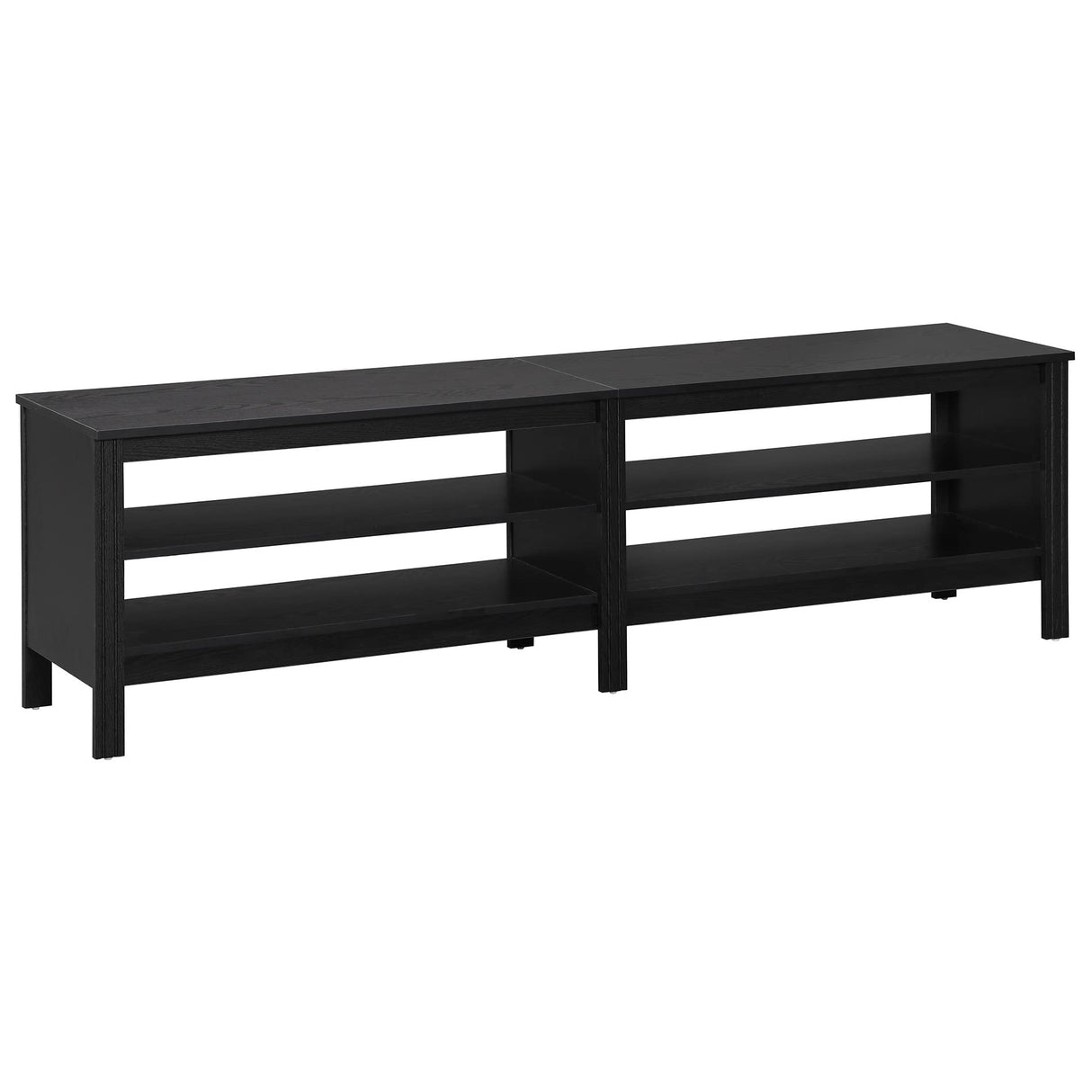 70 Inch TV Stand for TVs up to 75", Classic Entertainment Center with 4 Storage Shelf